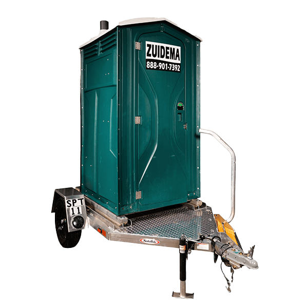 Single unit hitch portable toilets are available at David Zuidema in New York & New Jersey.