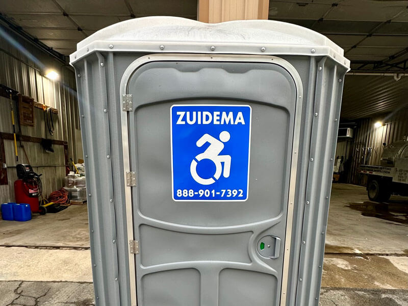Zuidema portable handicap toilet