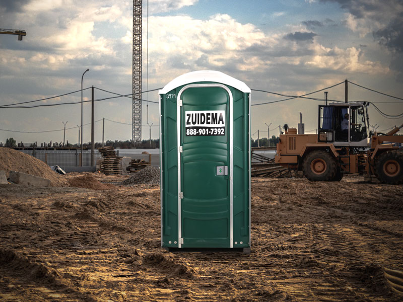 Zuidema portable toilet on construction site